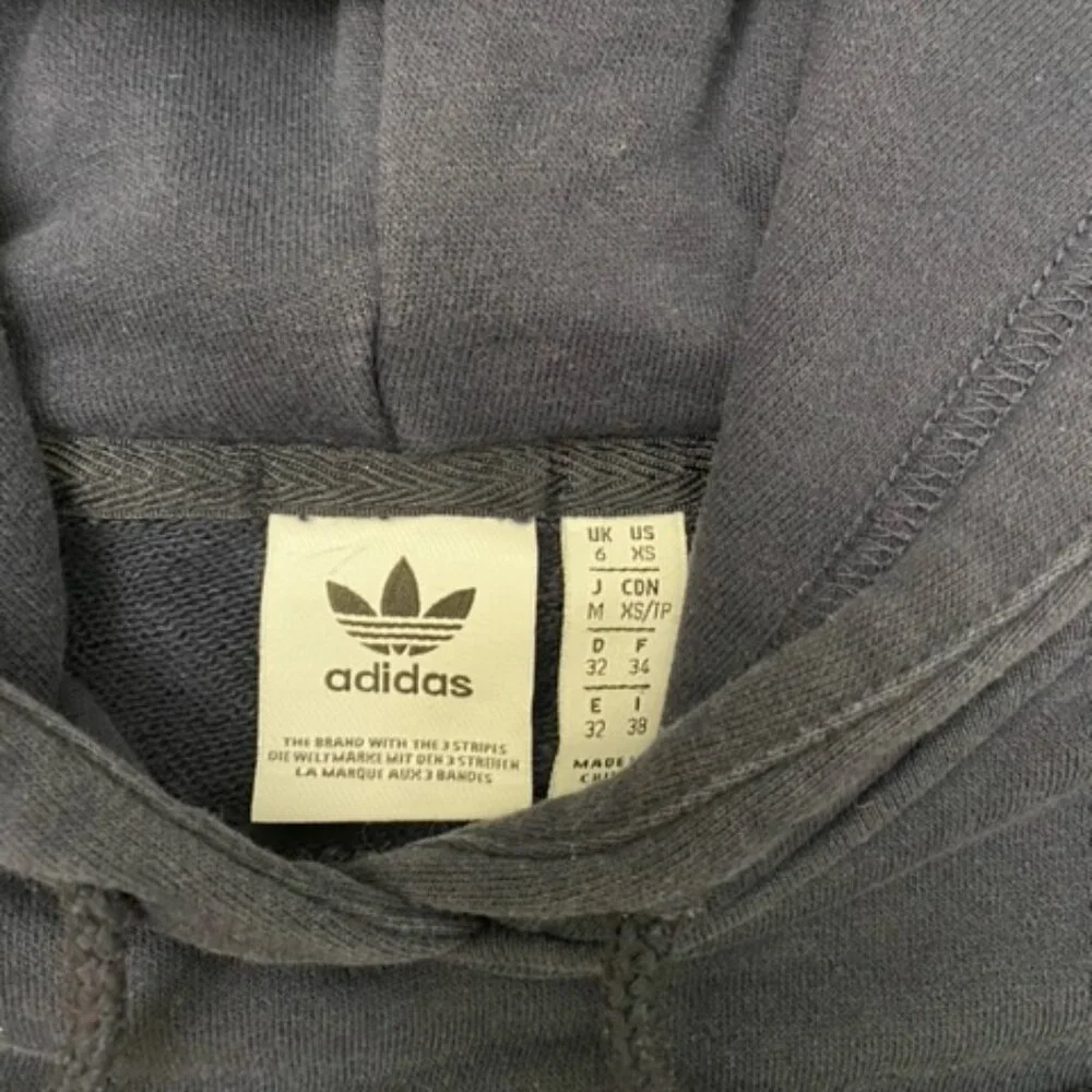 Women’s adidas crop top hoodie Sweatshirt - Picture 2 of 5